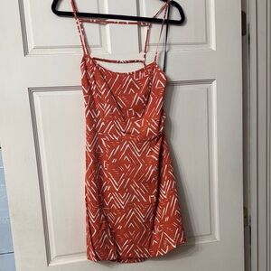 Forever 21 Geometric Orange Mini Dress